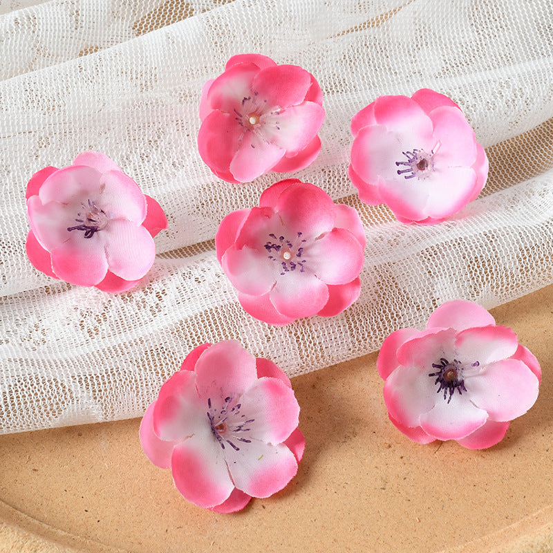 Elegantes Stoff Blüten Haarklammer Set