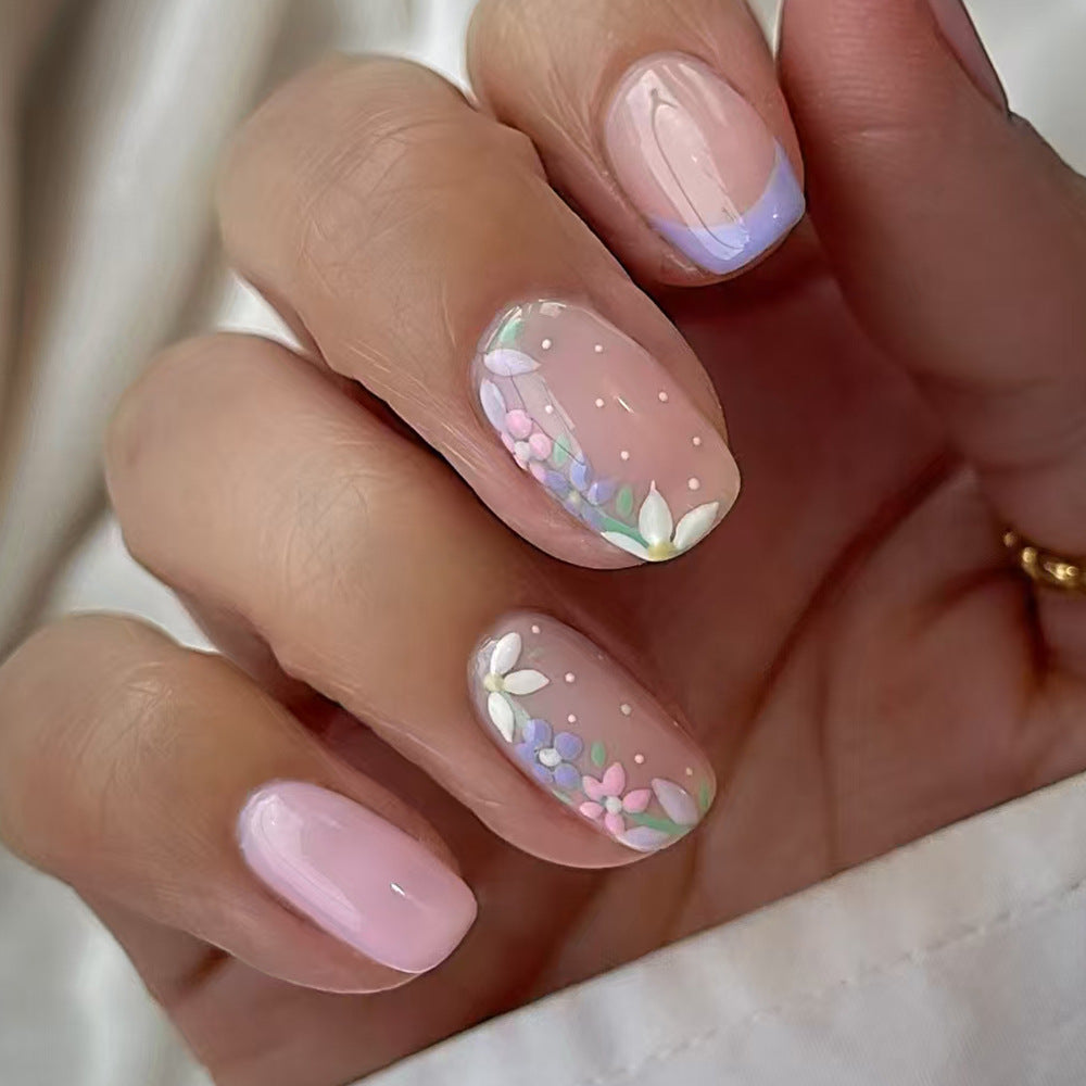 Blumen Kunst Press-On Nageldesign Brehn