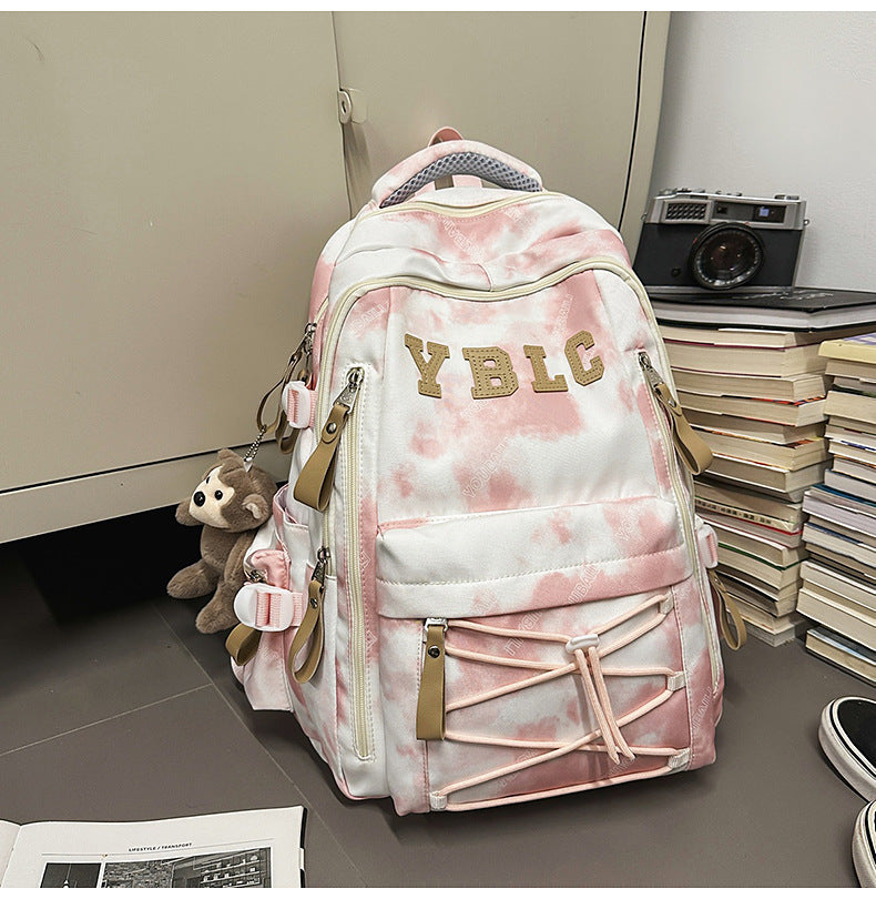 Mehrfachfächer Schultasche mit Wolkenmuster