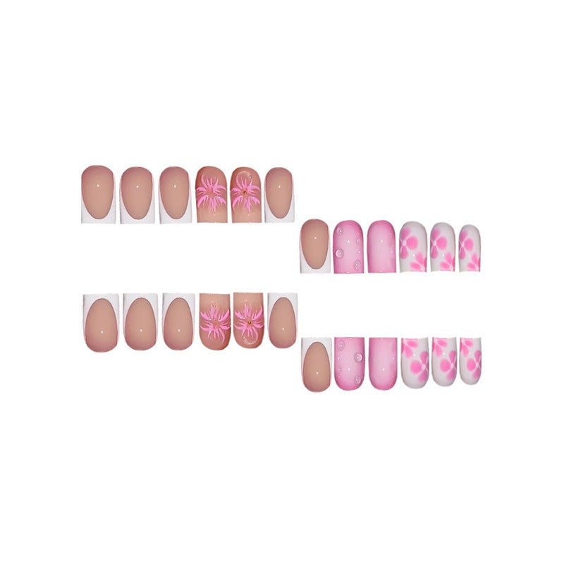 Floral Design Press-On Nail Art Extensions Brehn