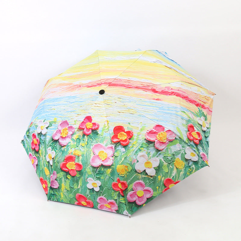 Damen Regenschirm mit floralen Mustern Brehn