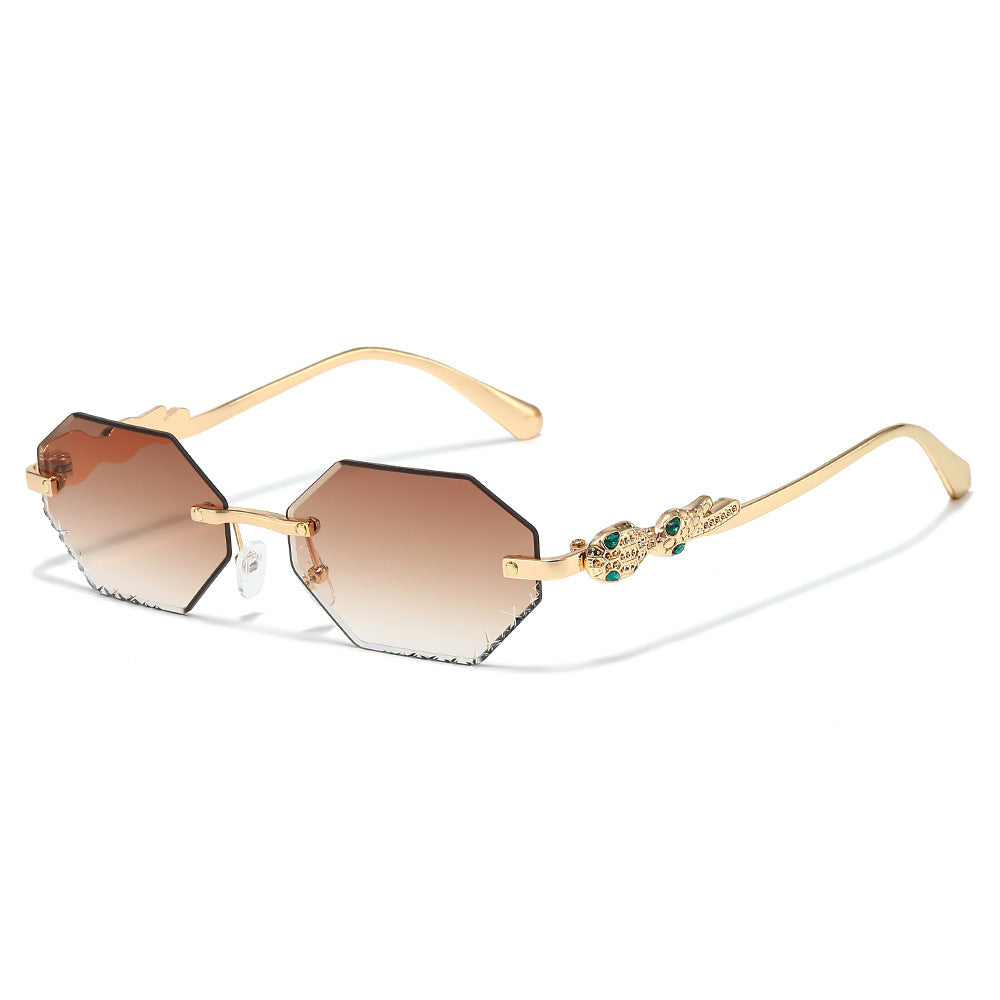 Modebewusste Statement-Hexagon-Sonnenbrille Brehn