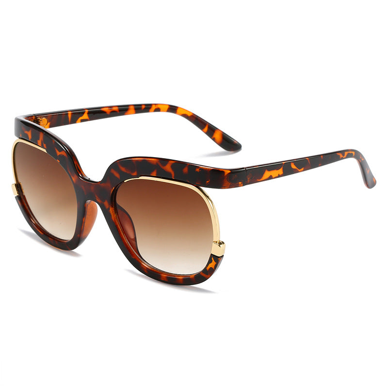 Damen Oversized Sonnenbrille mit elegantem Tortoise-Design Brehn