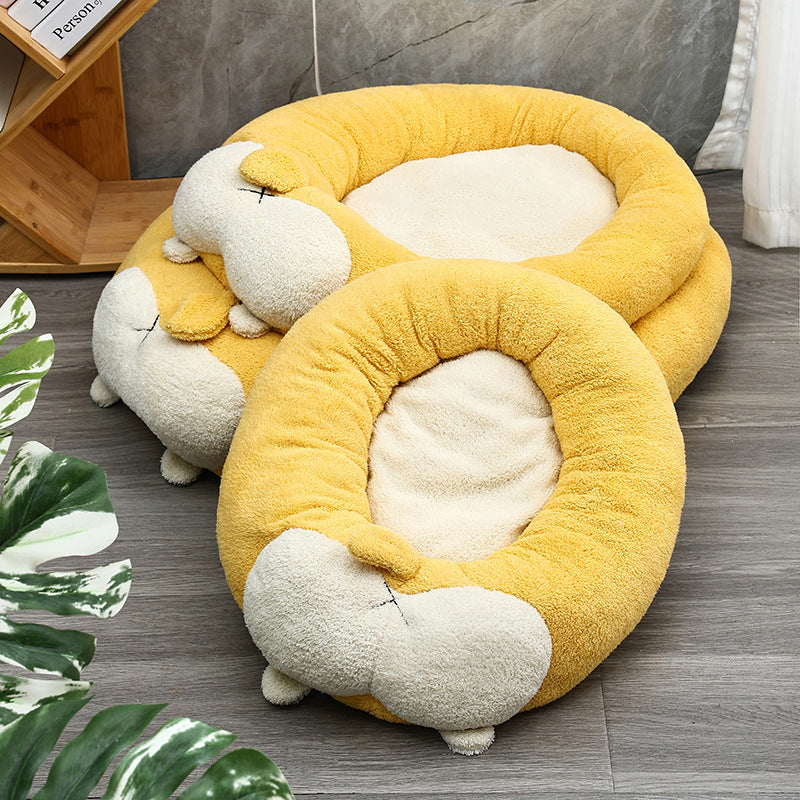 Gemütliches Plüsch-Hundebett