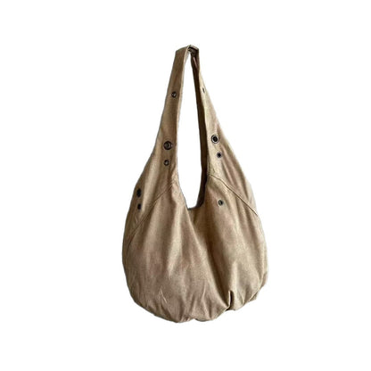 Lässige Canvas-Schultertasche