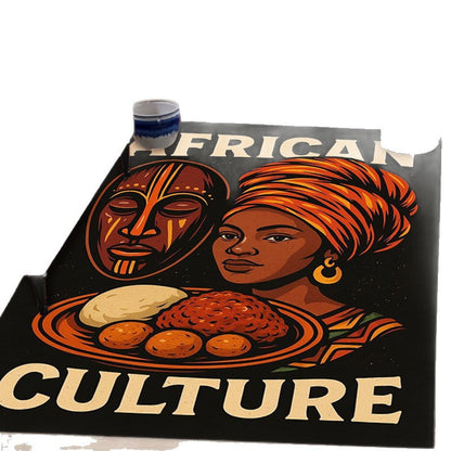 Künstlerischer afrikanischer Teppich Brehn
