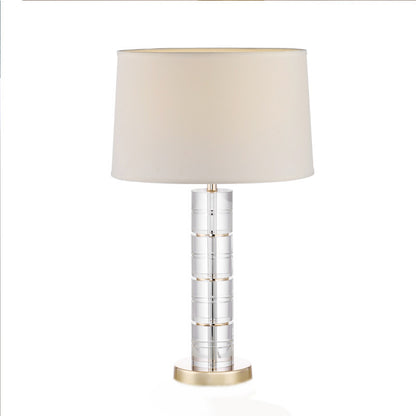 Stylische dekorative Tischlampe mit Kristallbasis