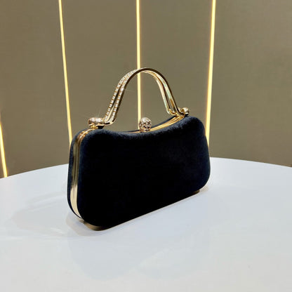 Vintage-inspirierte satin Abendhandtasche