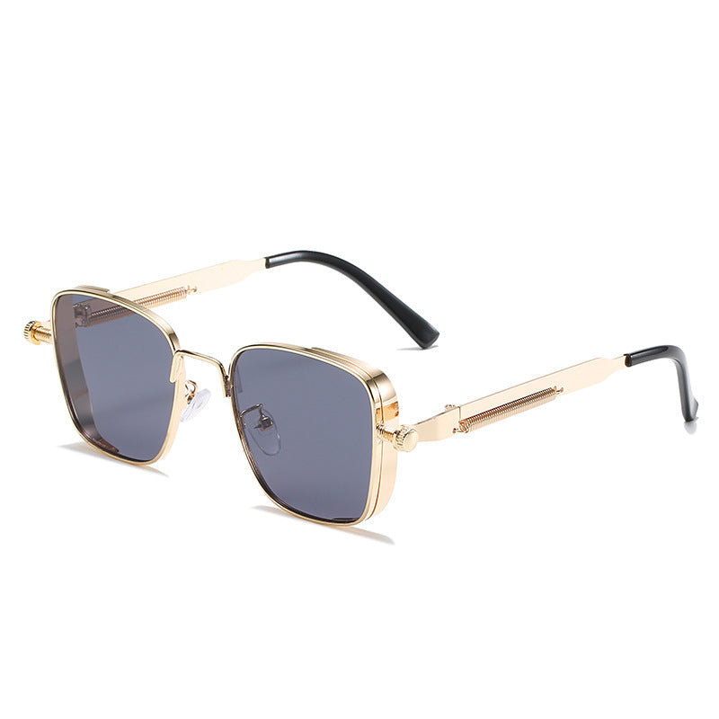 Damen modernistische Sonnenbrille im eleganten Metallrahmen Brehn