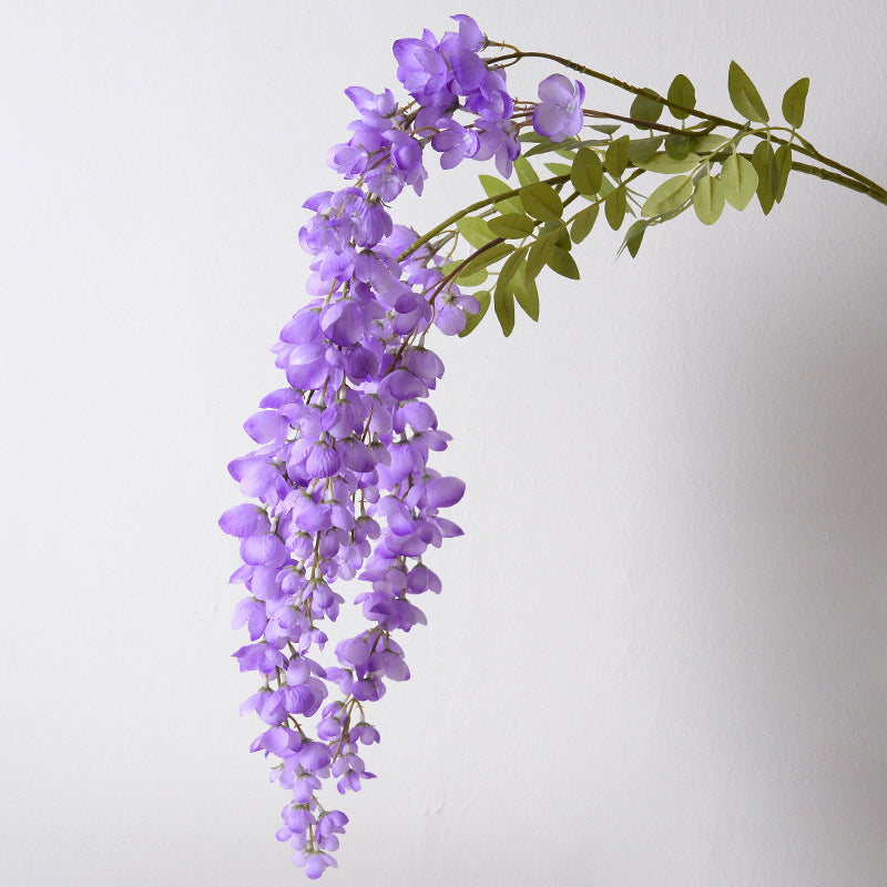 Elegante Faux-Wisteria-Blütenstiel-Dekoration
