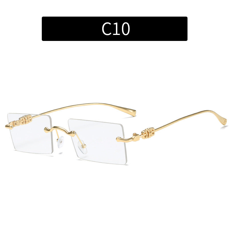 Stylische moderne rechteckige Sonnenbrille