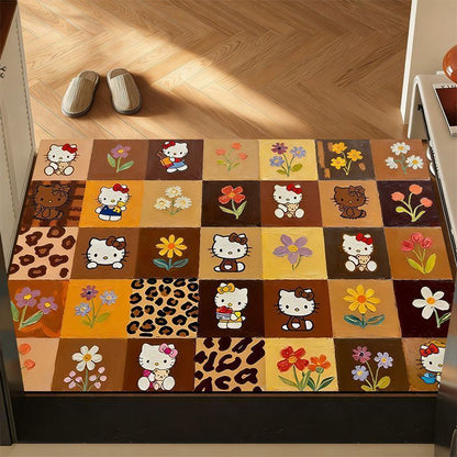 Dekorativer floraler Teppich