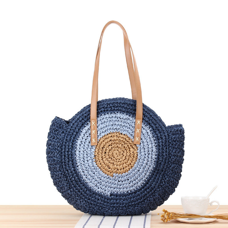 Runde Strohtasche Brehn