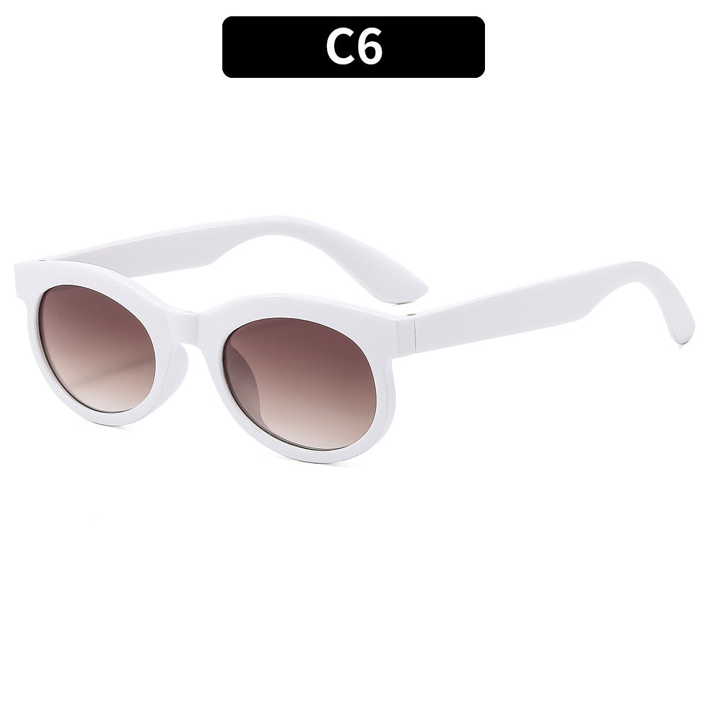 Stylische Katzenaugen-Sonnenbrille mit einzigartigem Schildpatt-Rahmen