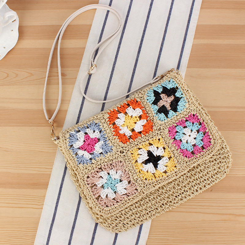 Umhängetasche Im Fröhlichen Patchwork-Stil Brehn