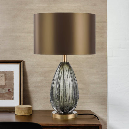 Elegante Glas Akzent Tischlampe
