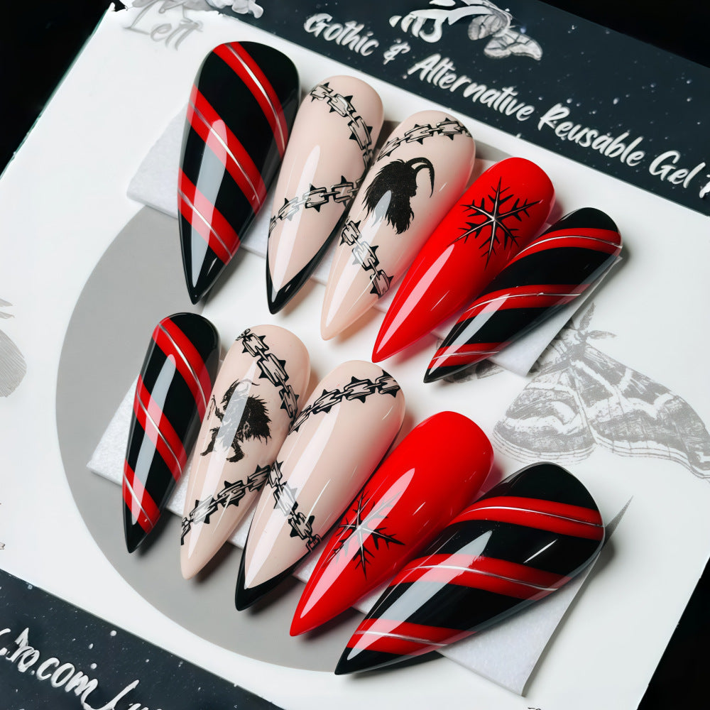 Kreatives Nageldesign-Set im Gothic-Stil Brehn