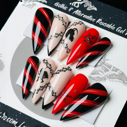 Kreatives Nageldesign-Set im Gothic-Stil Brehn