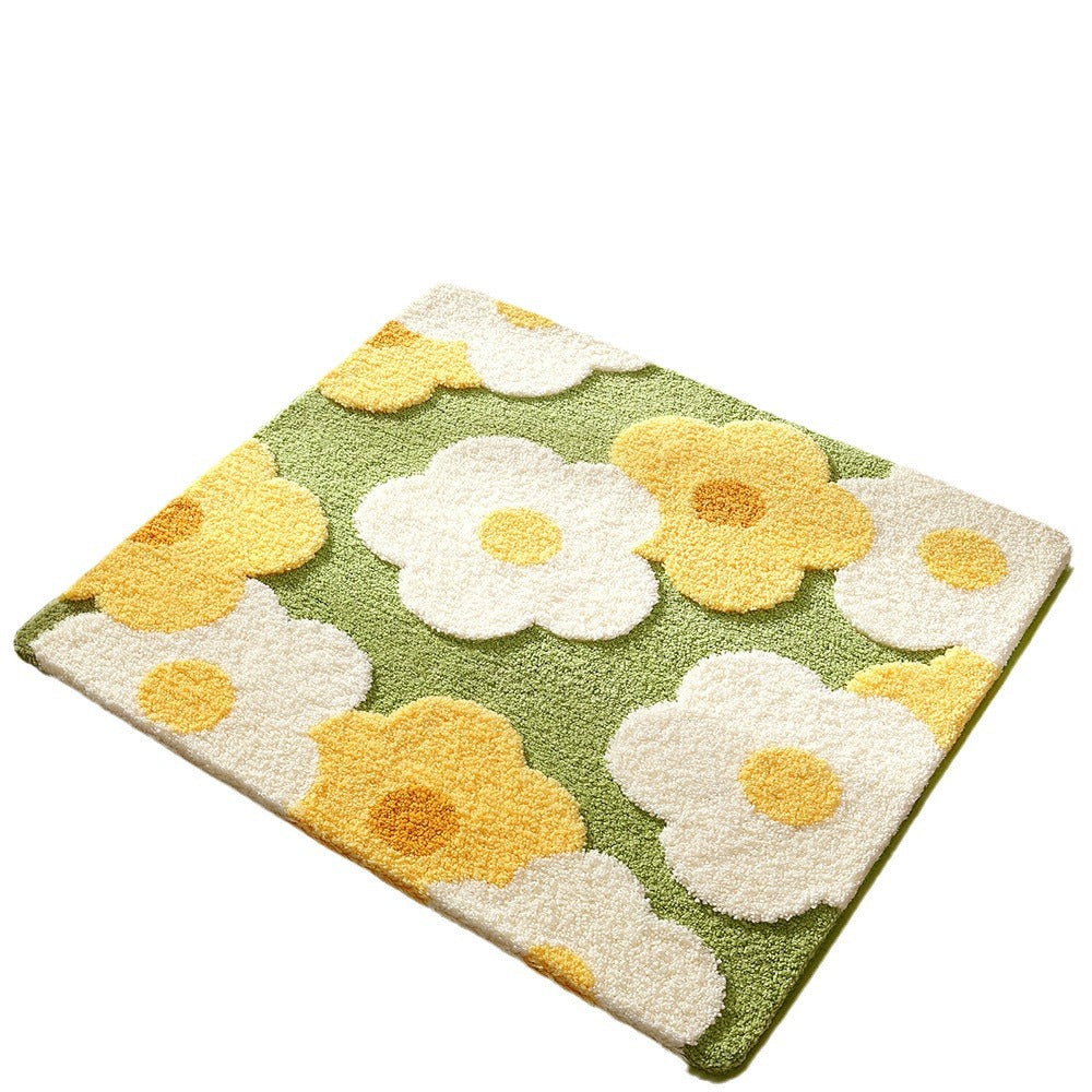 Blumenmuster Plush Badeteppich Brehn