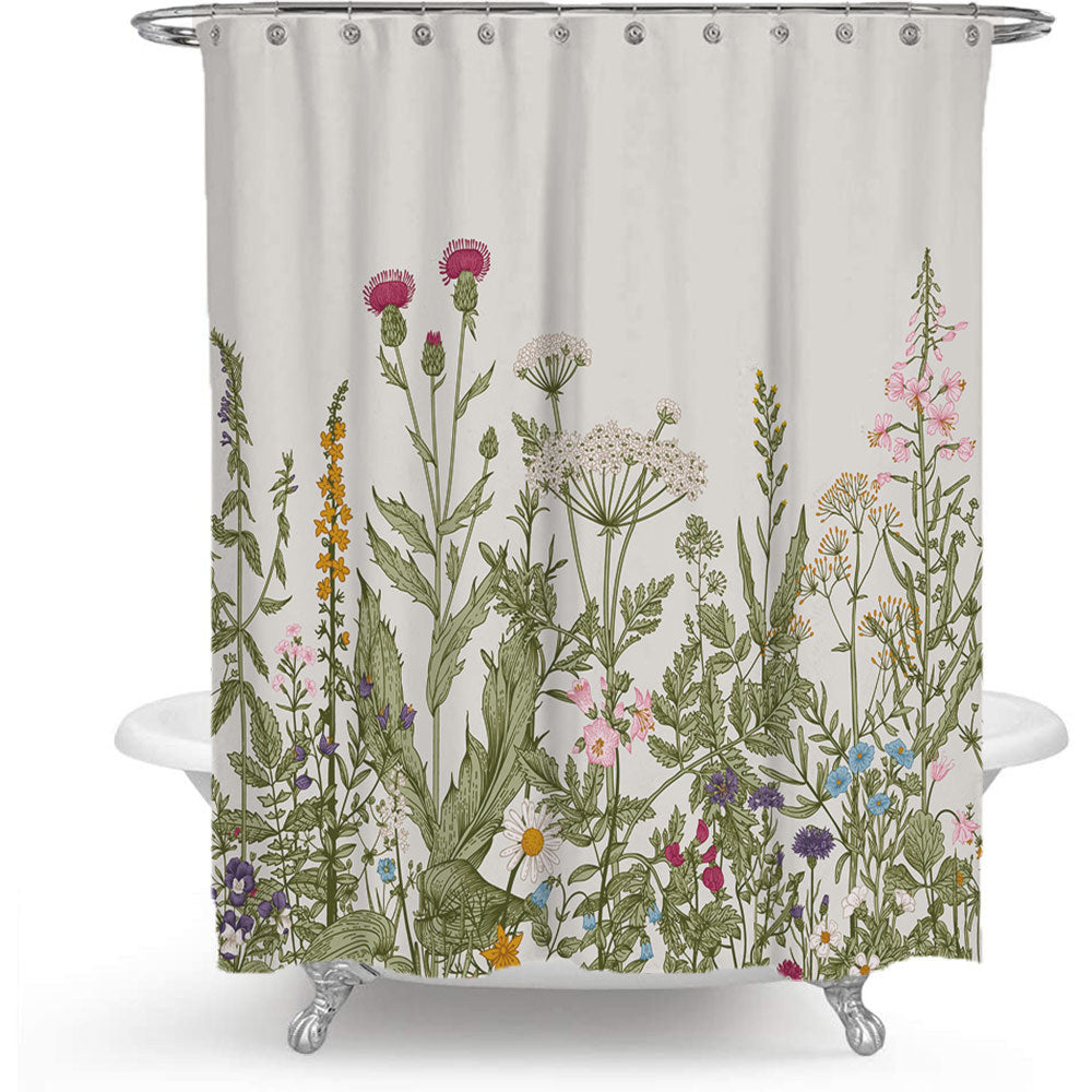 Botanische Illustration Duschvorhang Brehn