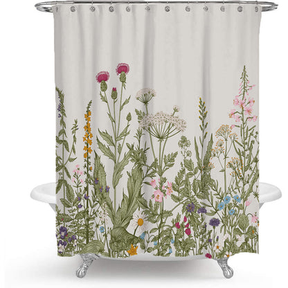 Botanische Illustration Duschvorhang Brehn