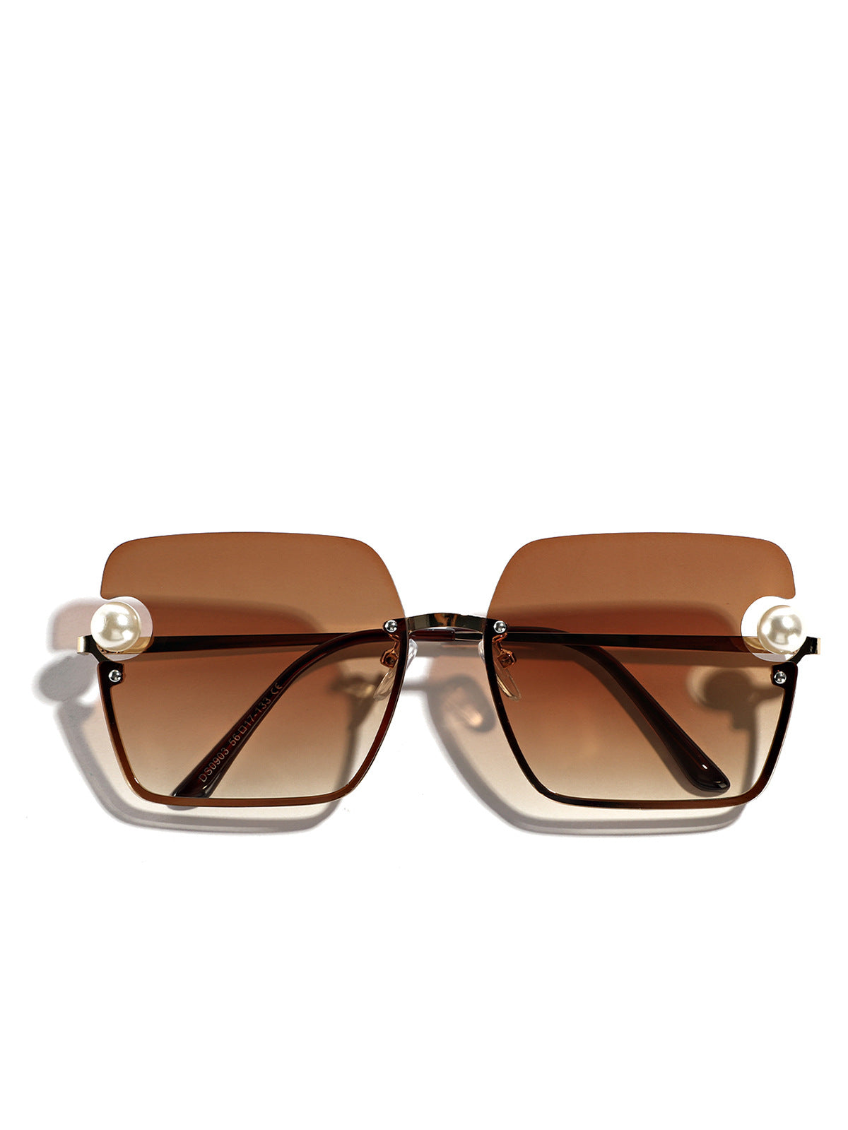 Damen quadratische Sonnenbrille mit elegantem Transparenzrahmen Brehn