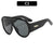 Oversized Shield Sonnenbrille Klassischer Stil