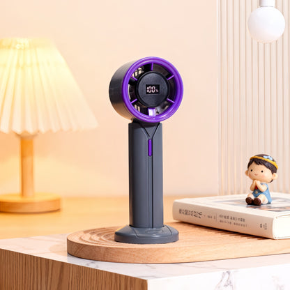 Damen Tragbarer Lüfter mit USB-Anschluss und Digitalanzeige Brehn