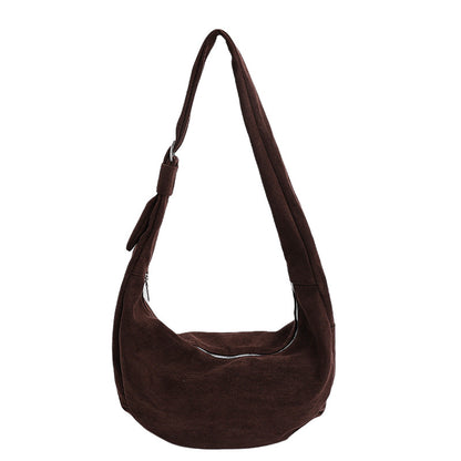Weiche Wildleder lockere Schultertasche