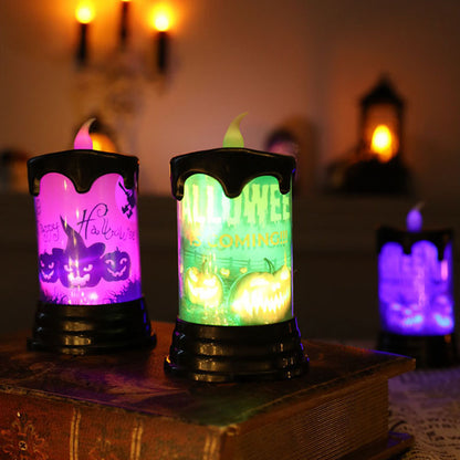 Dekoratives LED-Halloween-Kerzenset