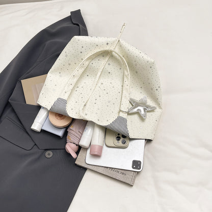 Stylische Canvas-Tote-Bag mit mehreren Taschen