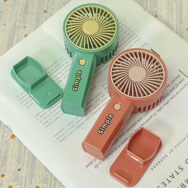 Damen tragbarer Mini-Handventilator mit USB-Anschluss und ergonomischem Design Brehn