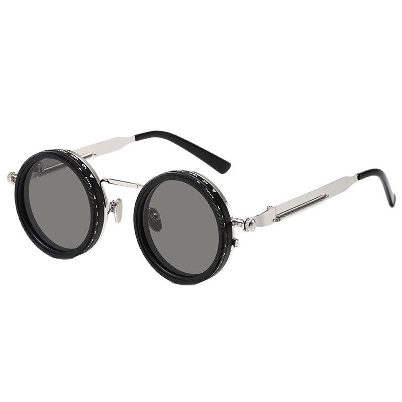 Damen vintage inspirierte runde Sonnenbrille mit einzigartigem Rahmen Brehn