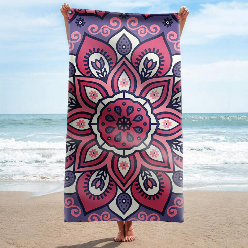 Strandhandtuch mit kunstvollem Mandala-Design Brehn