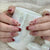 Künstlerisches Herz-Muster Druck-Nagelset Brehn