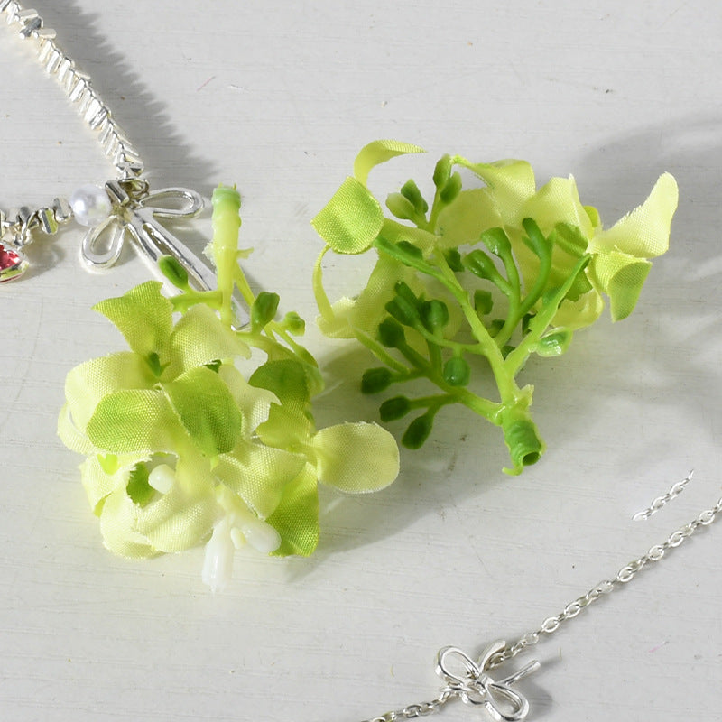 Florale Haarklammer