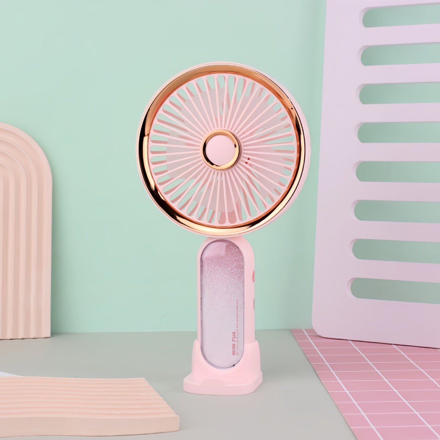 Frauen Tragbarer Mini USB Ventilator mit Stilvollem Design Brehn
