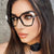 Damen quadratische Sonnenbrille mit elegantem Metallrahmen und schützendem UV-Filter Brehn
