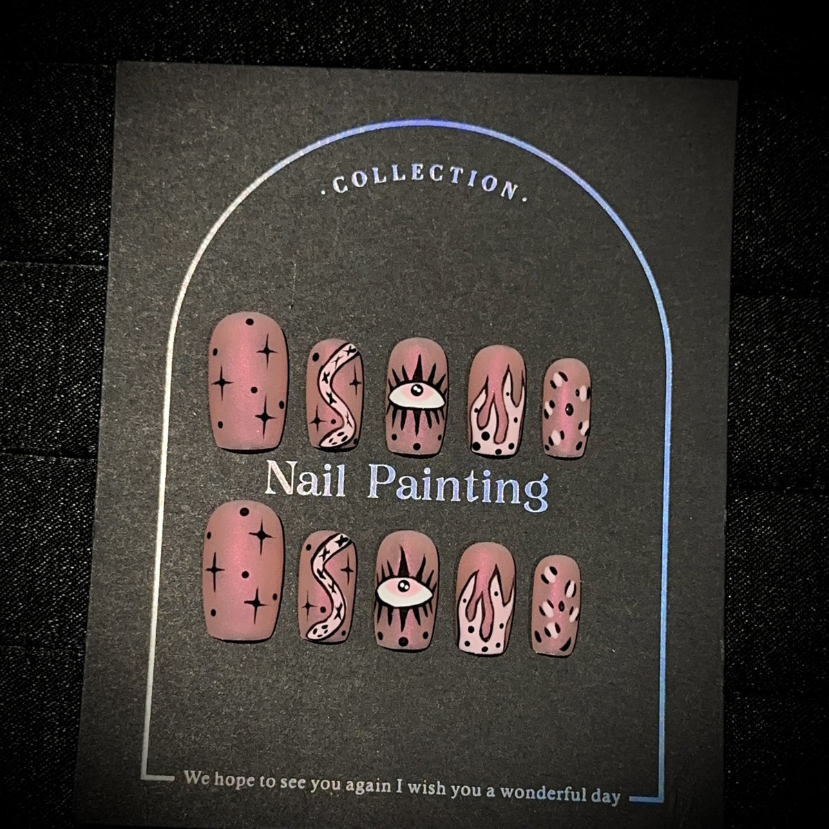 Künstlerisches Nagelkunstdesign