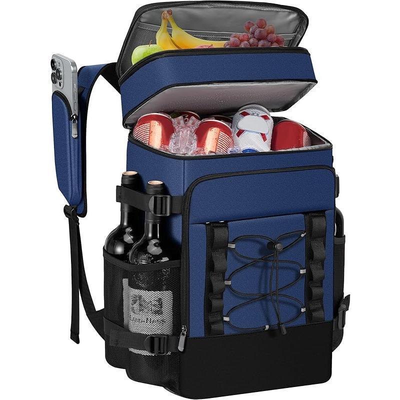 Unisex nan isolierter Kühlrucksack mit Flaschenhalter, Organizerfach und gepolstertem Tragekomfort Brehn