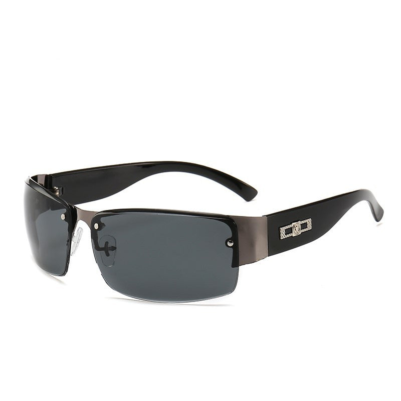 Damen Sportliche Sonnenbrille mit breitem Rahmen und Verlaufsgläsern Brehn