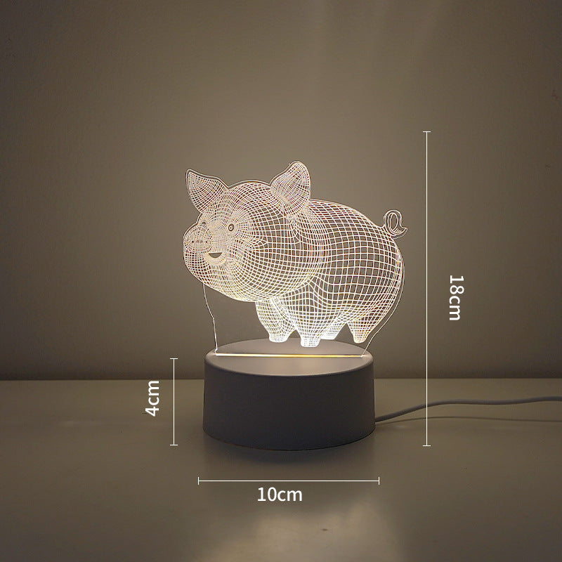 LED Tiger Figur Dekorative Lampe