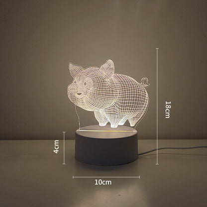 LED Tiger Figur Dekorative Lampe