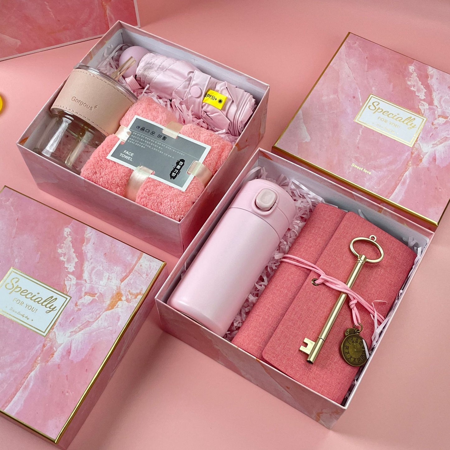 Unisex multifunktionale Geschenkbox mit einem tragbaren Ventilator, einem Glasbecher und einem Handtuch von Brehn