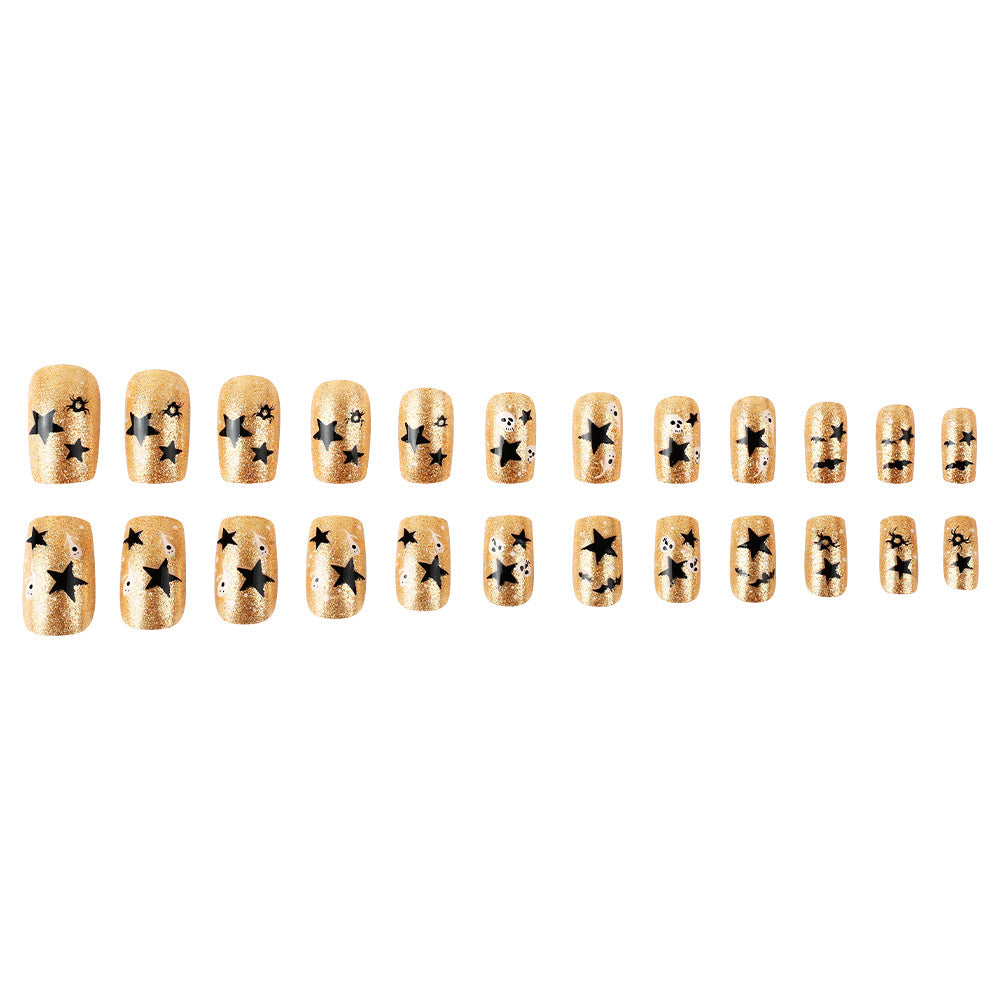 Halloween-Themen Glitzer Nagelkunst Brehn