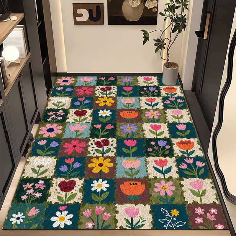 Blumenmuster Teppich