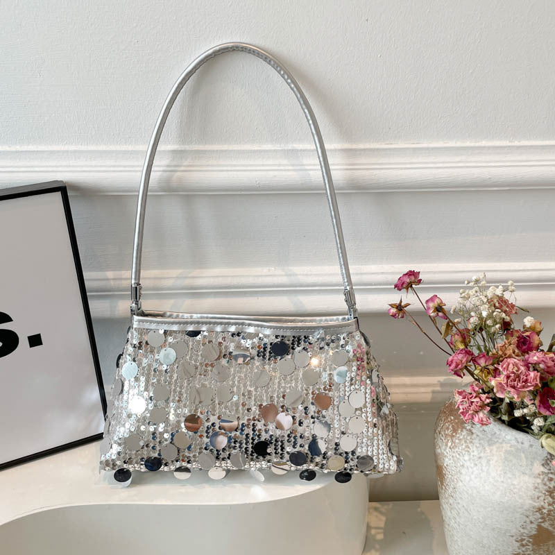 WoGlamorous Pailletten Abend Schultertasche Brehn