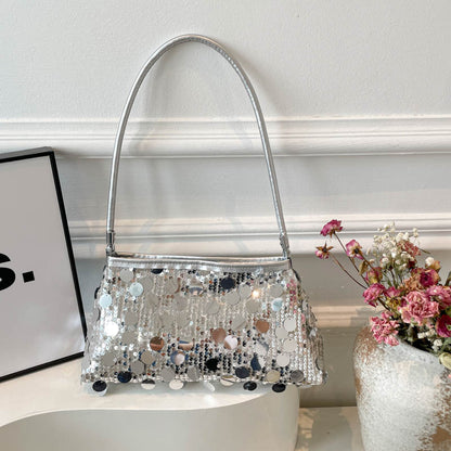 WoGlamorous Pailletten Abend Schultertasche Brehn