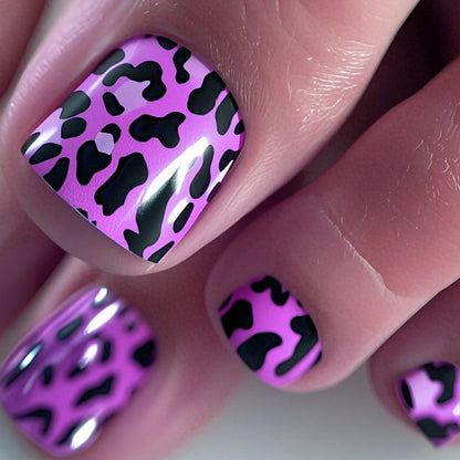Trendige Leopard-Print-Nagelkunst-Aufkleber Brehn