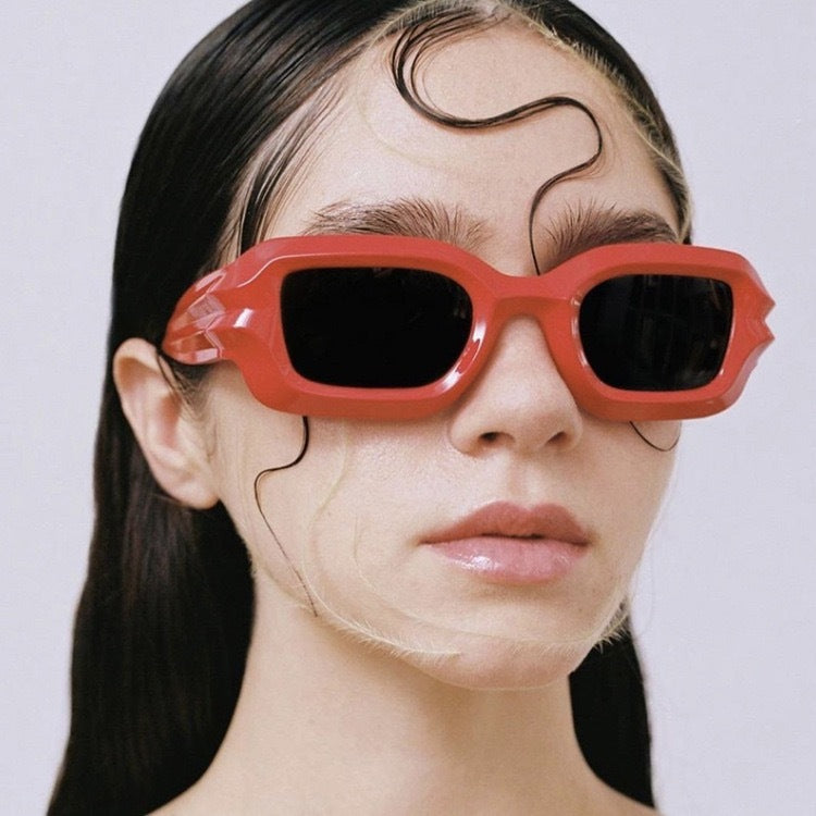 Damen modische Sonnenbrille mit auffälligem Rahmen Brehn